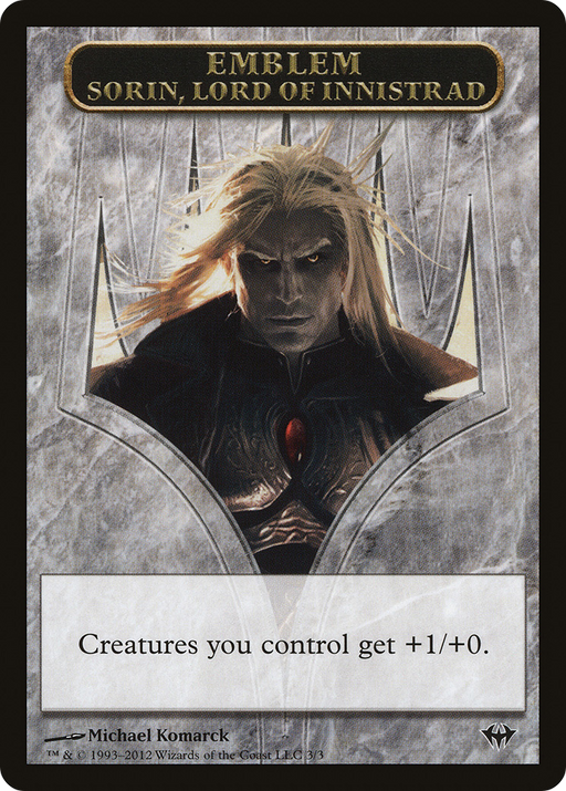 Emblem - Sorin, Lord of Innistrad (DKA-003) [Tokens] Dark Ascension Tokens MTG Single Wizards of the Coast
