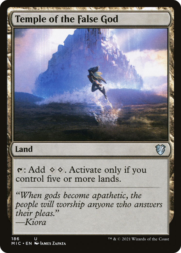 Temple of the False God (MIC-186) [Midnight Hunt Commander] MTG Single Wizards of the Coast