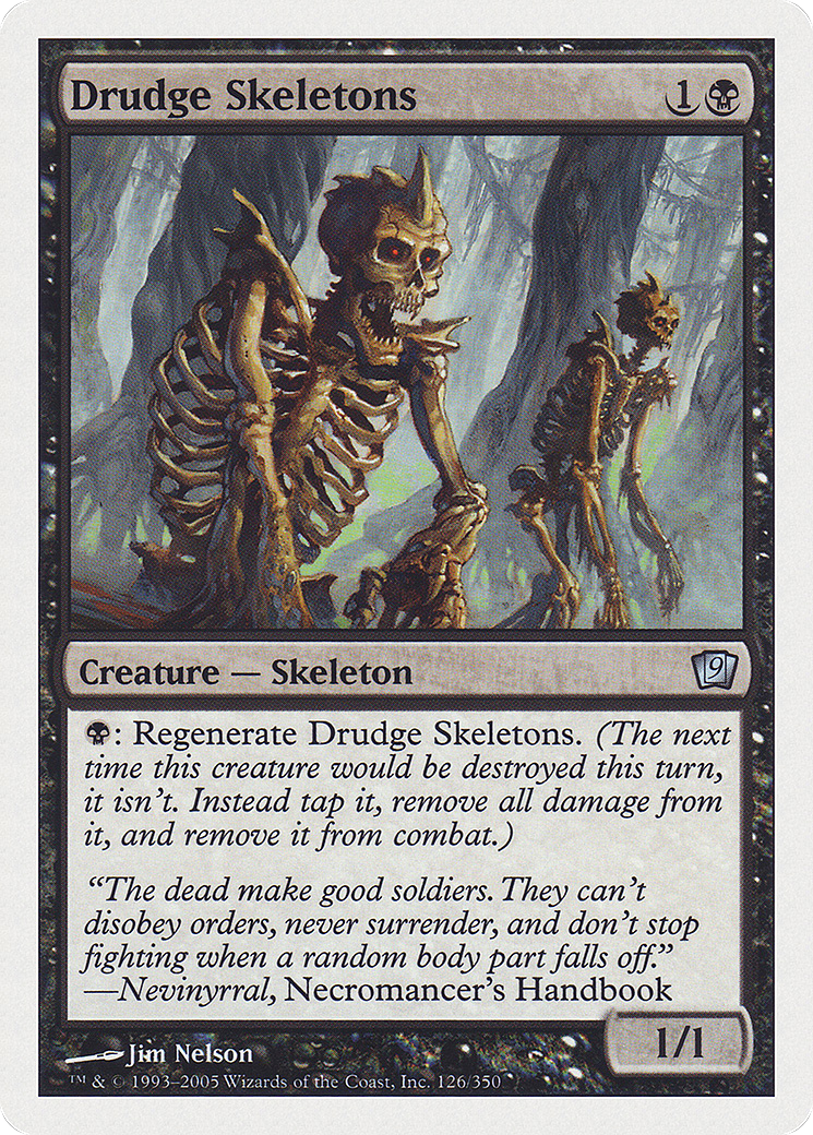 Drudge Skeletons (9ED-126) [9th Edition] Foil MTG Single Wizards of the Coast