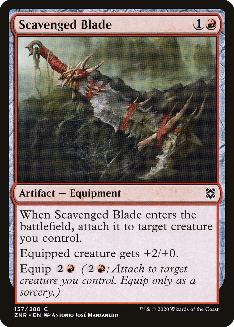 Scavenged Blade (ZNR-157) [Zendikar Rising] MTG Single Wizards of the Coast