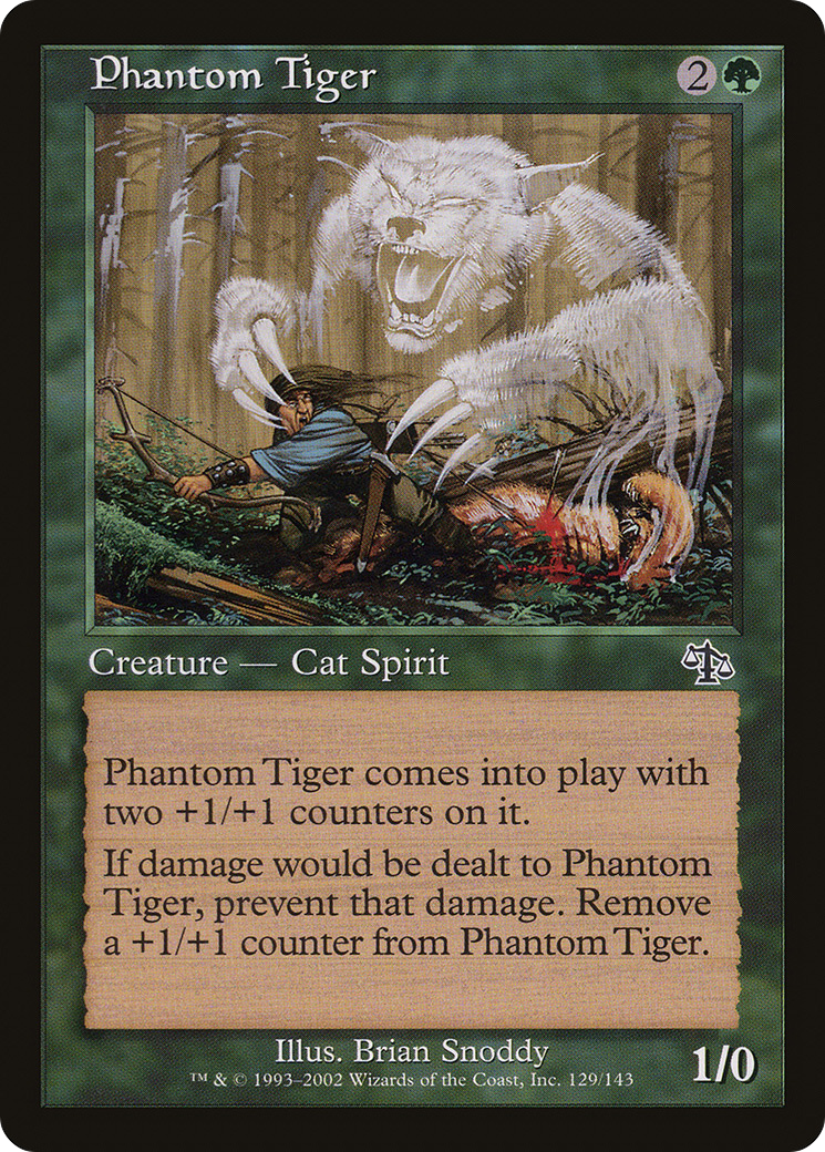 Phantom Tiger (JUD-129) [Judgment] Foil MTG Single Wizards of the Coast