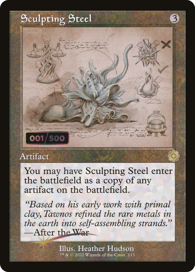 Sculpting Steel (BRR-113Z) [The Brothers' War Retro Artifacts] Foil MTG Single Wizards of the Coast