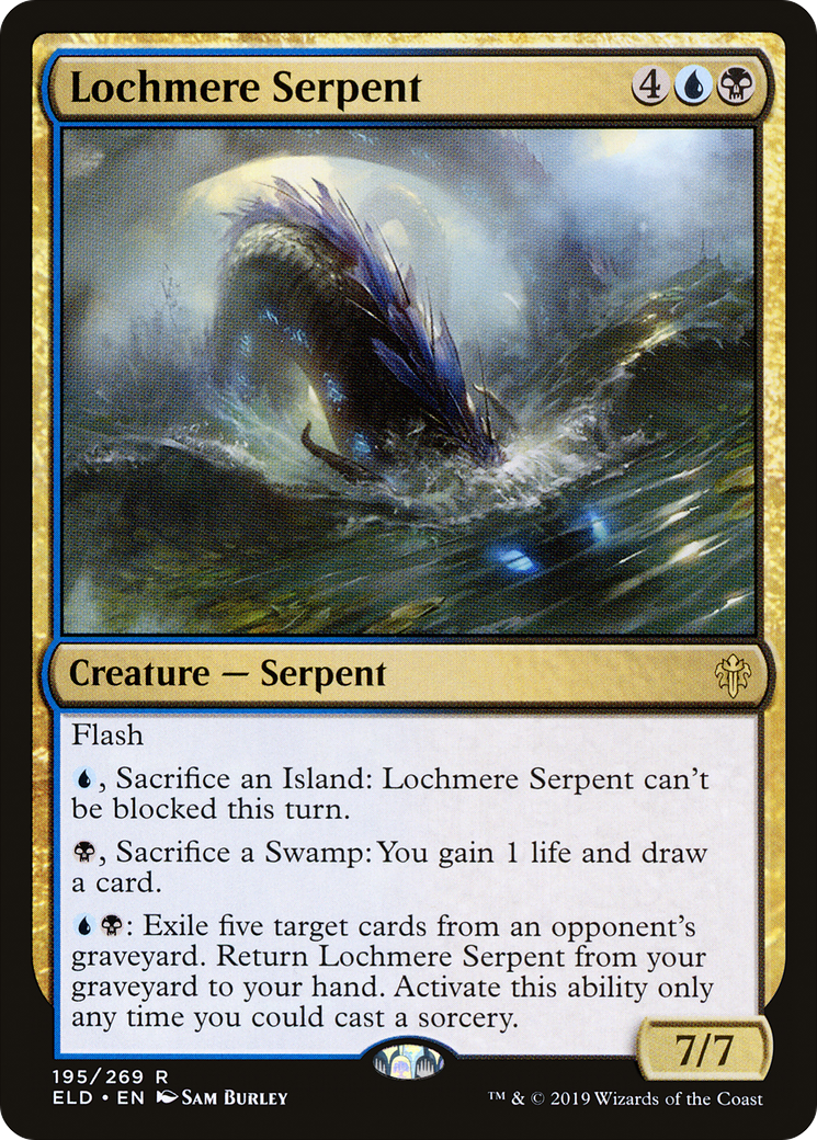 Lochmere Serpent (ELD-195) [Throne of Eldraine] Foil MTG Single Wizards of the Coast