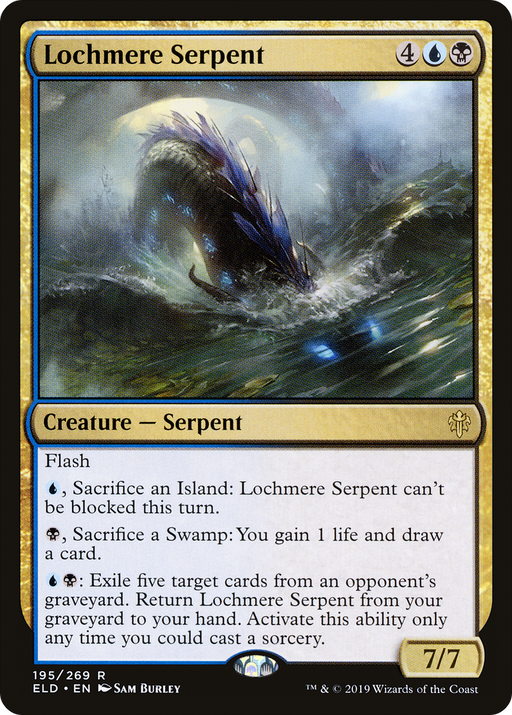 Lochmere Serpent (ELD-195) [Throne of Eldraine] Foil MTG Single Wizards of the Coast