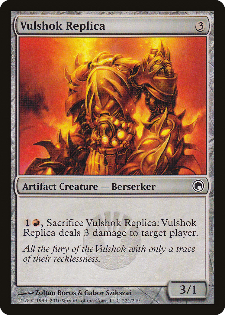 Vulshok Replica (SOM-221) [Scars of Mirrodin] Foil MTG Single Wizards of the Coast