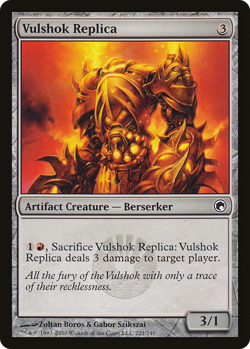 Vulshok Replica (SOM-221) [Scars of Mirrodin] Foil MTG Single Wizards of the Coast