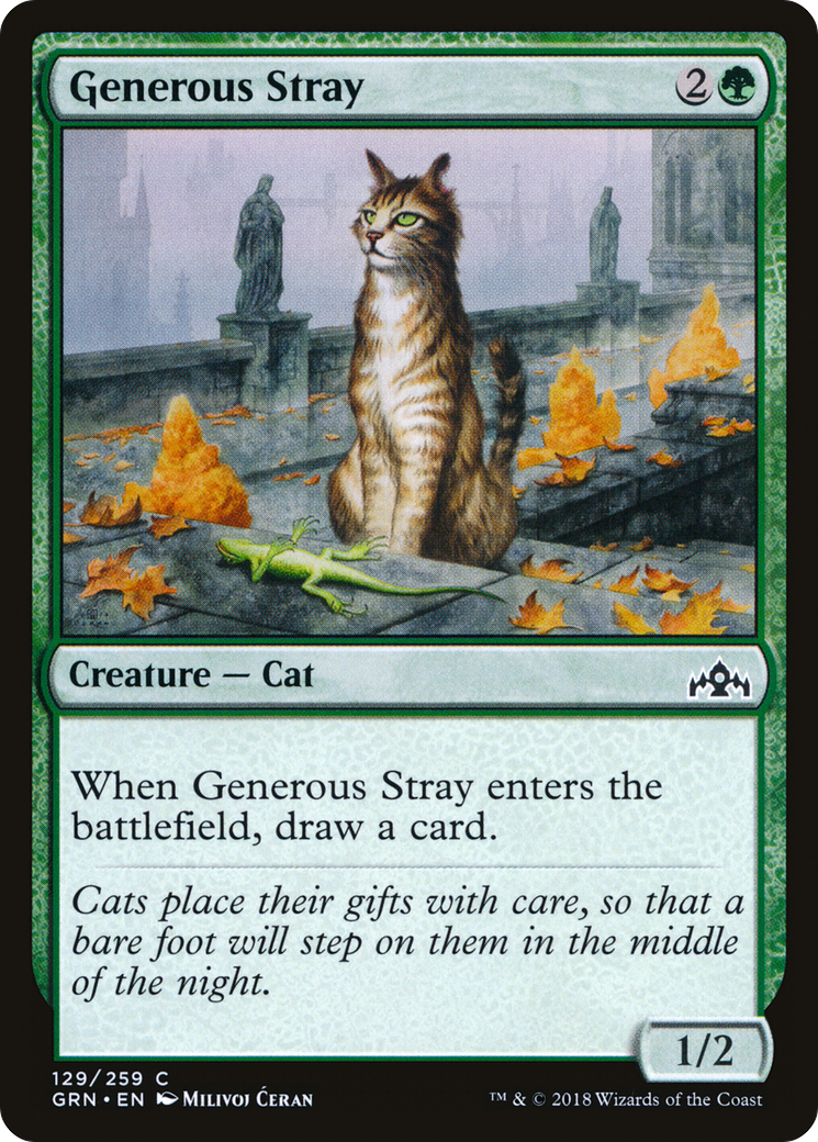 Generous Stray (GRN-129) [Guilds of Ravnica] MTG Single Wizards of the Coast