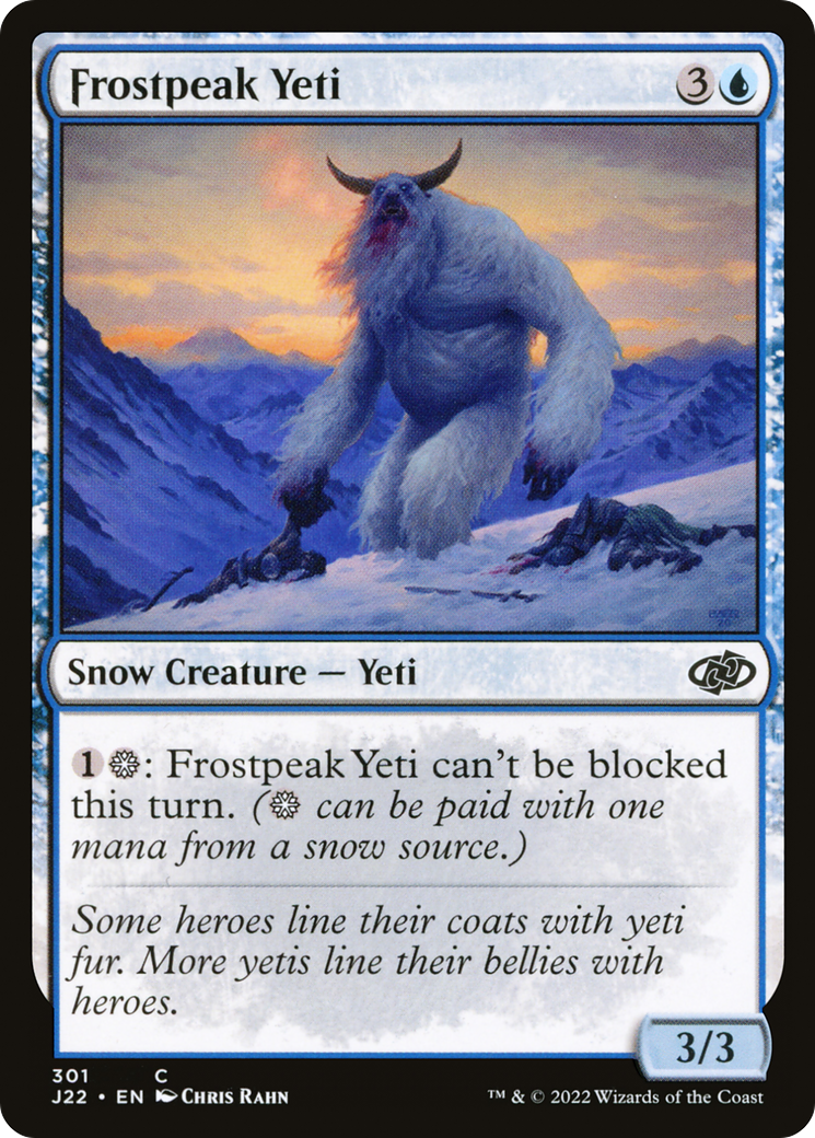 Frostpeak Yeti (J22-301) [Jumpstart 2022] MTG Single Wizards of the Coast