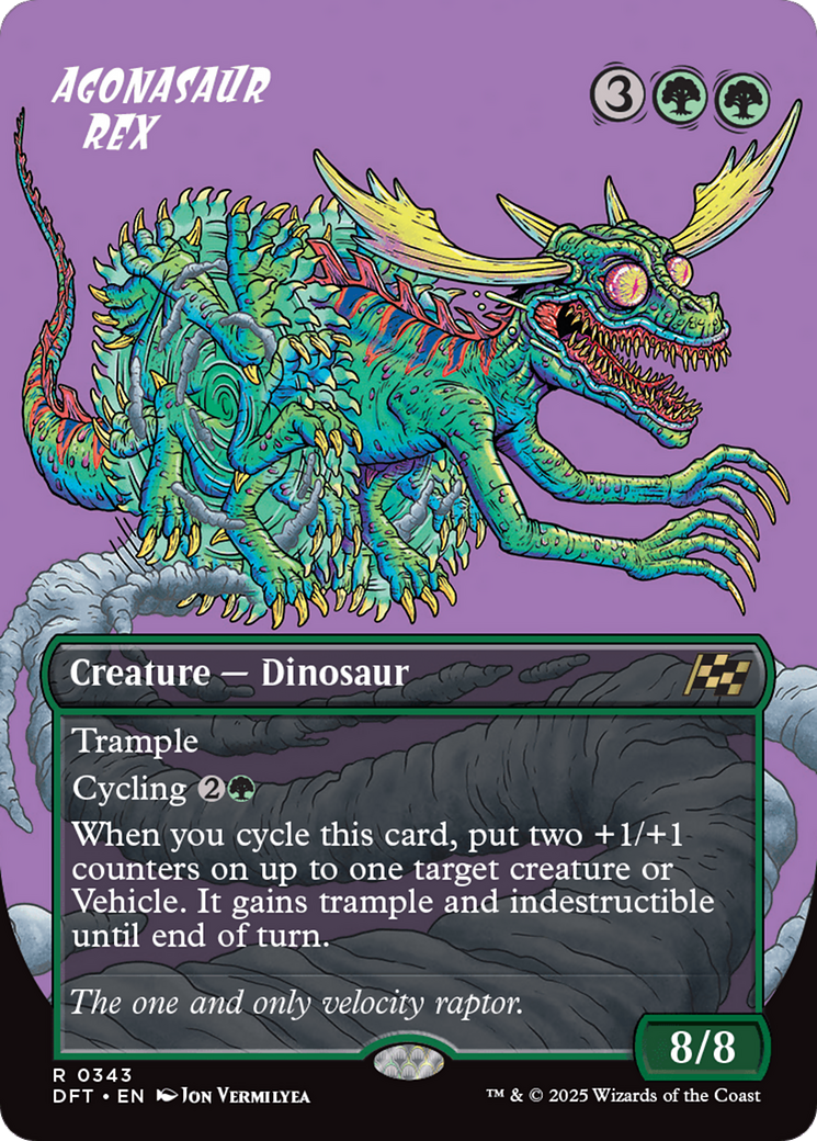 Agonasaur Rex (DFT-343) [Aetherdrift] (Borderless) MTG Single Wizards of the Coast
