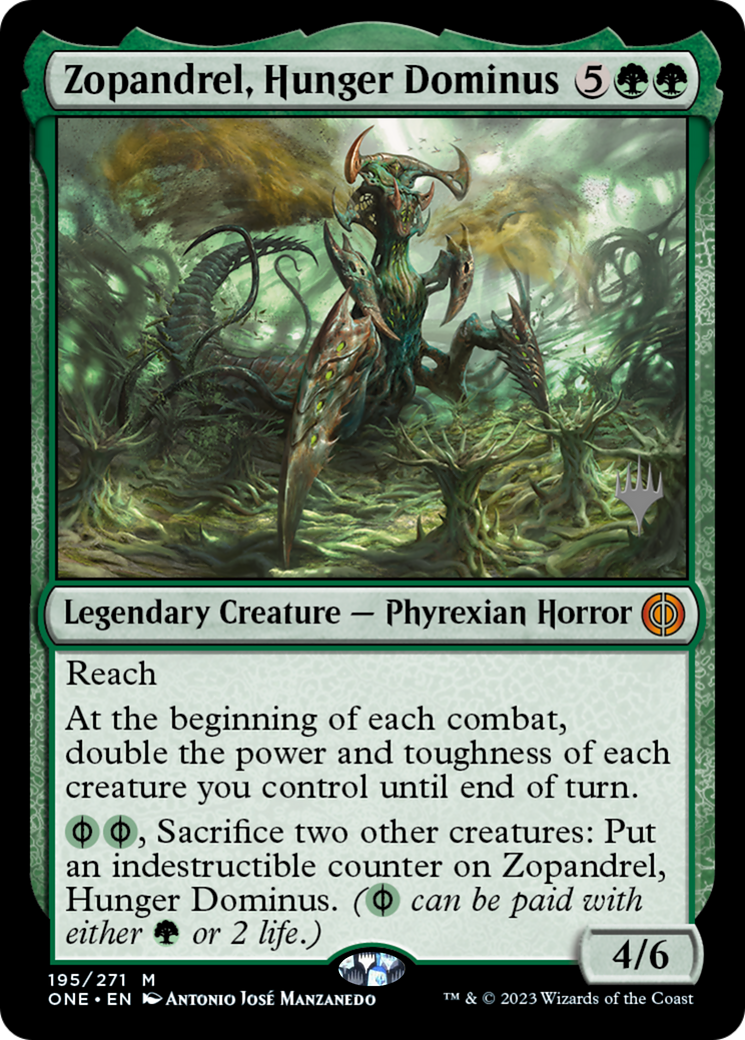 Zopandrel, Hunger Dominus (PPONE-195P) [Phyrexia: All Will Be One Promos] Foil MTG Single Wizards of the Coast