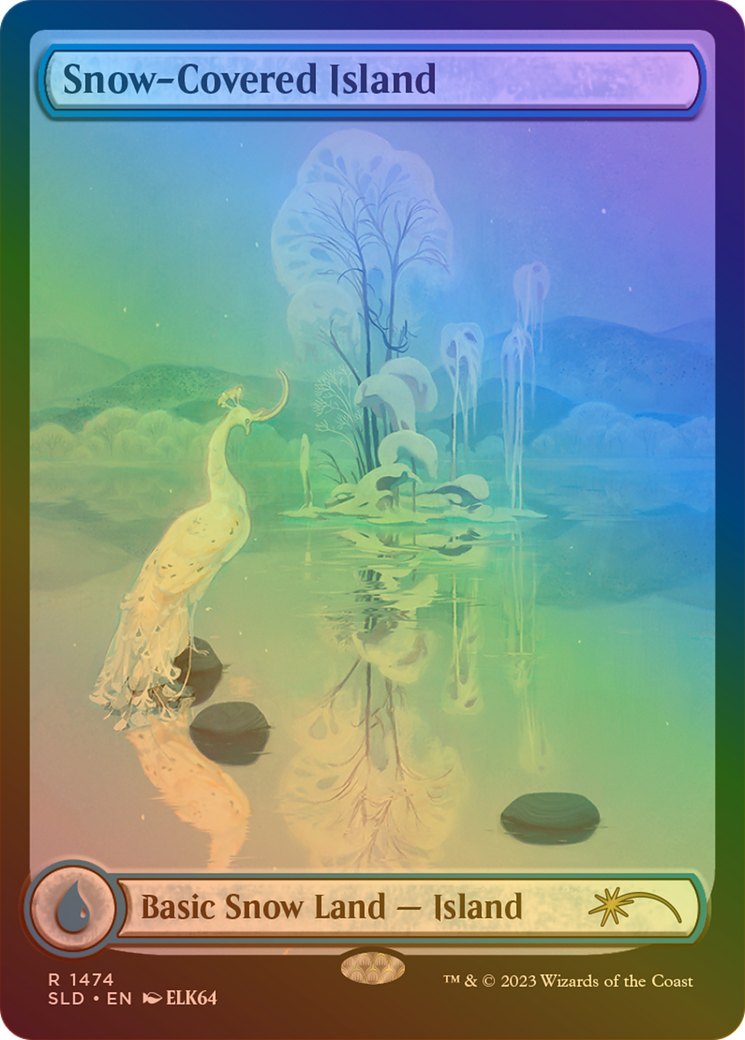 Snow-Covered Island (SLD-1474★) [Secret Lair Drop] (Full Art) Foil