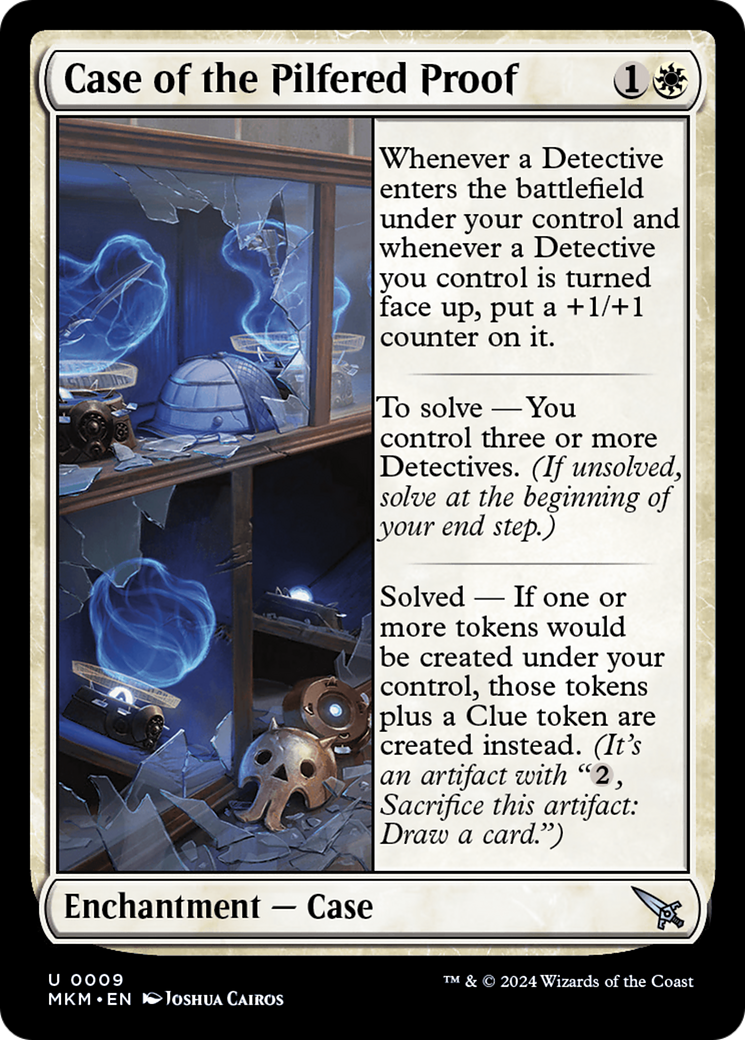 Case of the Pilfered Proof (MKM-009) [Murders at Karlov Manor] Foil MTG Single Wizards of the Coast