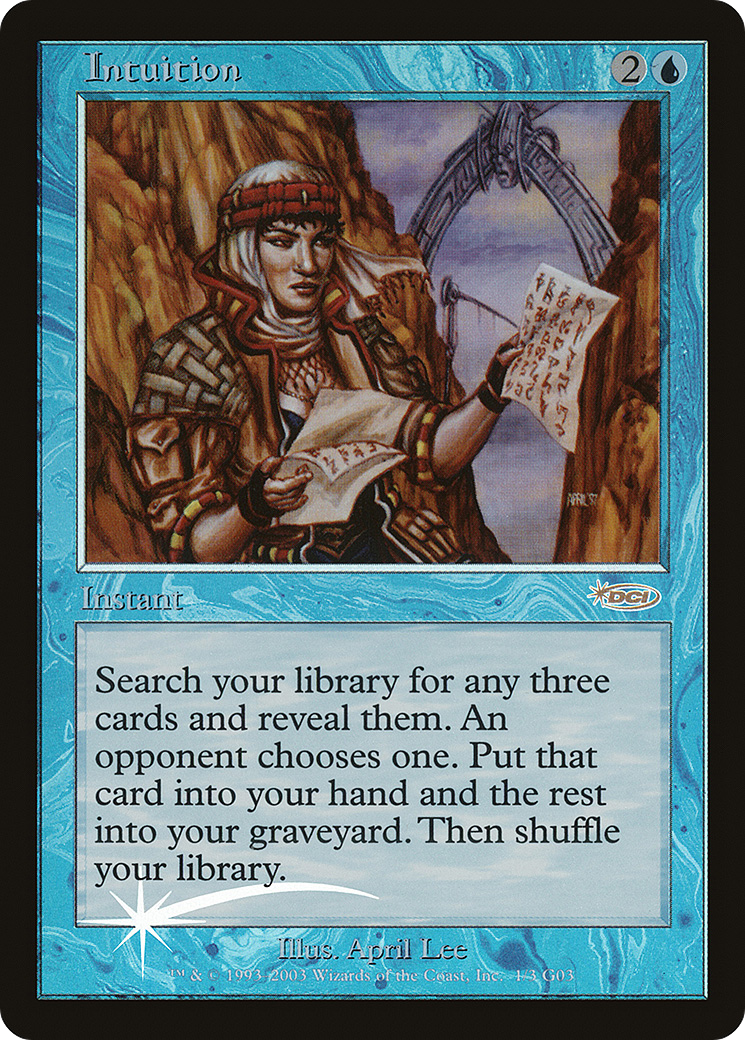 Intuition (JDG-001) [Misc] Judge Gift Cards 2003 Foil MTG Single Wizards of the Coast