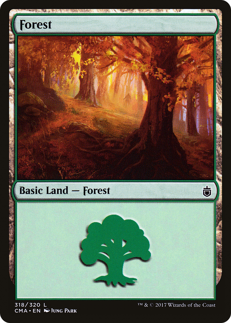 Forest (CMA-318) [Commander Anthology] MTG Single Wizards of the Coast