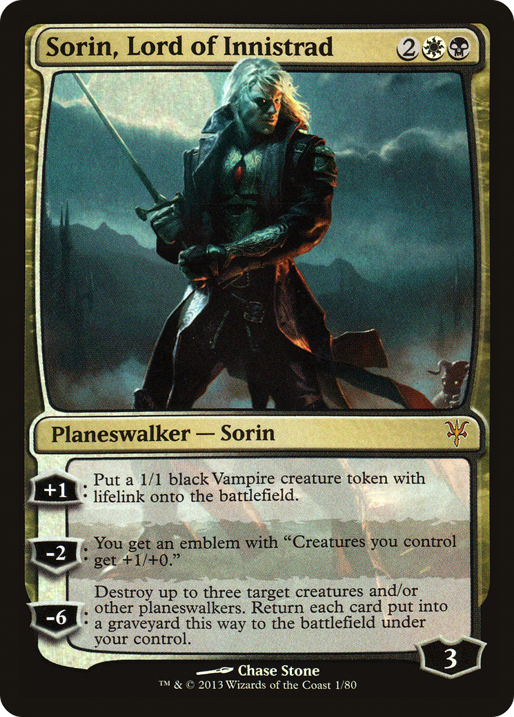Sorin, Lord of Innistrad (DDK-001) [Misc] Duel Decks: Sorin vs. Tibalt MTG Single Wizards of the Coast