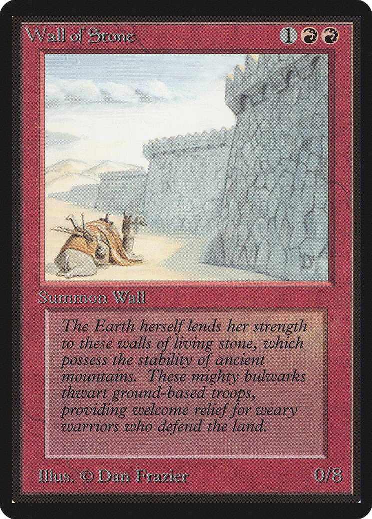 Wall of Stone (LEB-) [Oldschool] Limited Edition Beta MTG Single Wizards of the Coast