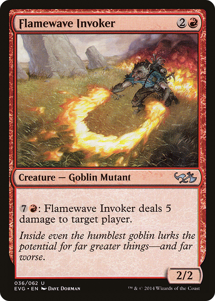 Flamewave Invoker (Elves vs. Goblins) (DD3-) [Misc] Duel Decks Anthology: Elves vs. Goblins MTG Single Wizards of the Coast