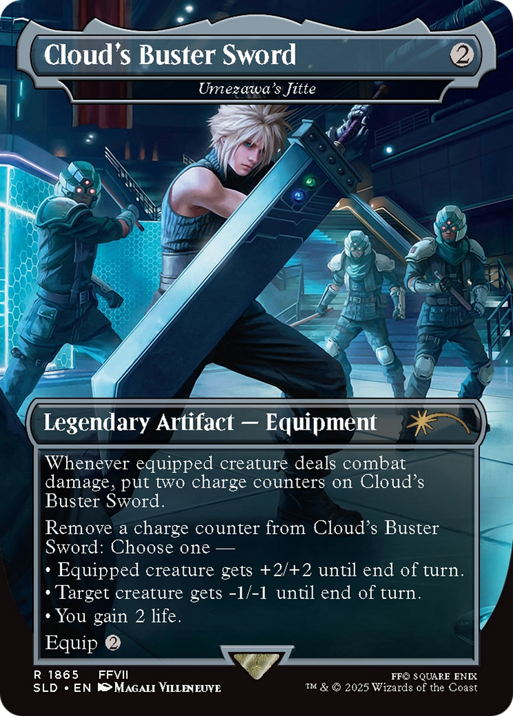 Umezawa's Jitte (SLD-1865) [Secret Lair] Drop / Cloud's Buster Sword (Borderless) MTG Single Wizards of the Coast