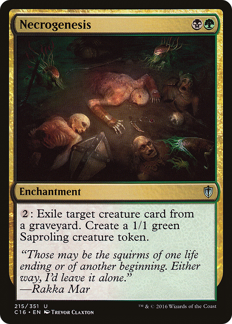 Necrogenesis (C16-215) [Commander 2016] MTG Single Wizards of the Coast
