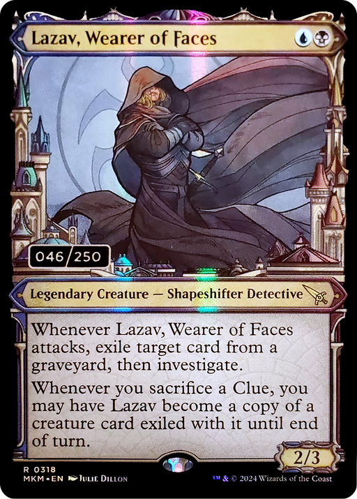 Lazav, Wearer of Faces (Serial Numbered) (MKM-318) [Murders at Karlov Manor] Foil MTG Single Wizards of the Coast