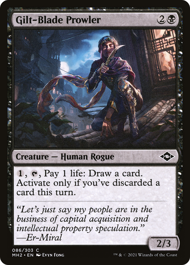 Gilt-Blade Prowler (MH2-086) [Modern Horizons 2] MTG Single Modern Horizons 2