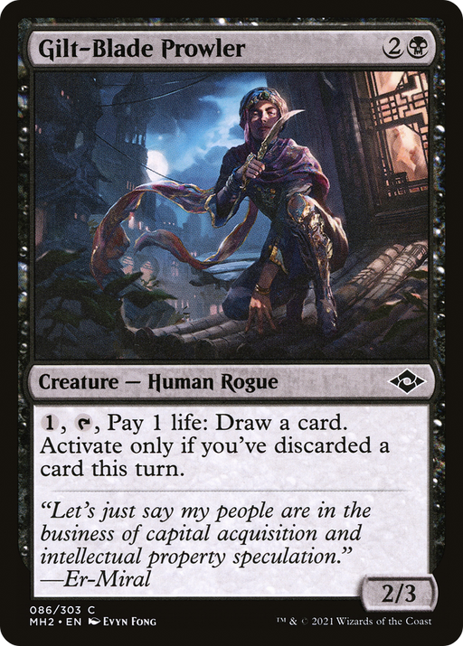 Gilt-Blade Prowler (MH2-086) [Modern Horizons 2] MTG Single Modern Horizons 2