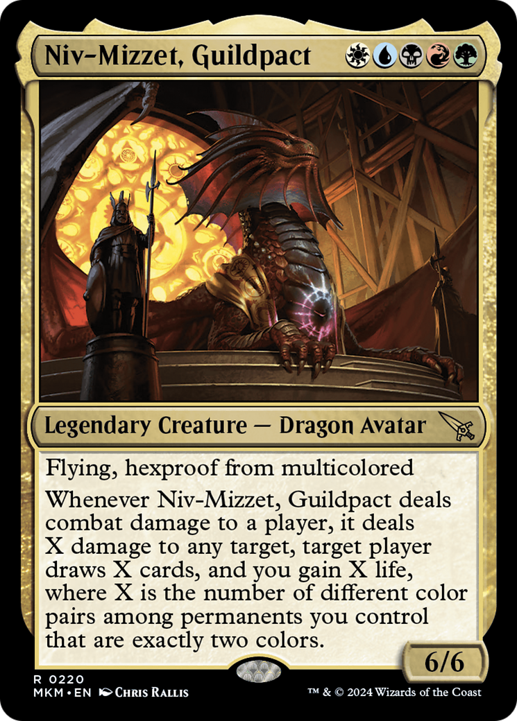 Niv-Mizzet, Guildpact (MKM-220) [Murders at Karlov Manor] Foil MTG Single Wizards of the Coast