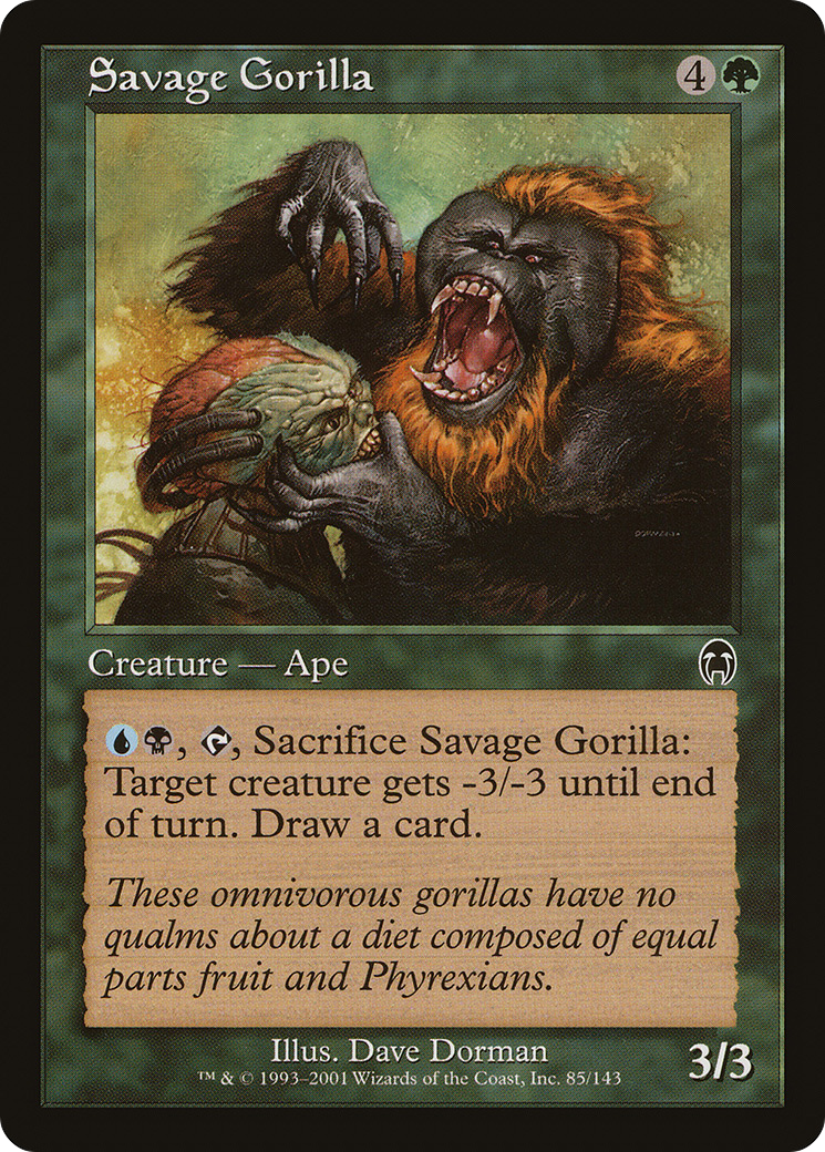 Savage Gorilla (APC-085) [Apocalypse] MTG Single Wizards of the Coast
