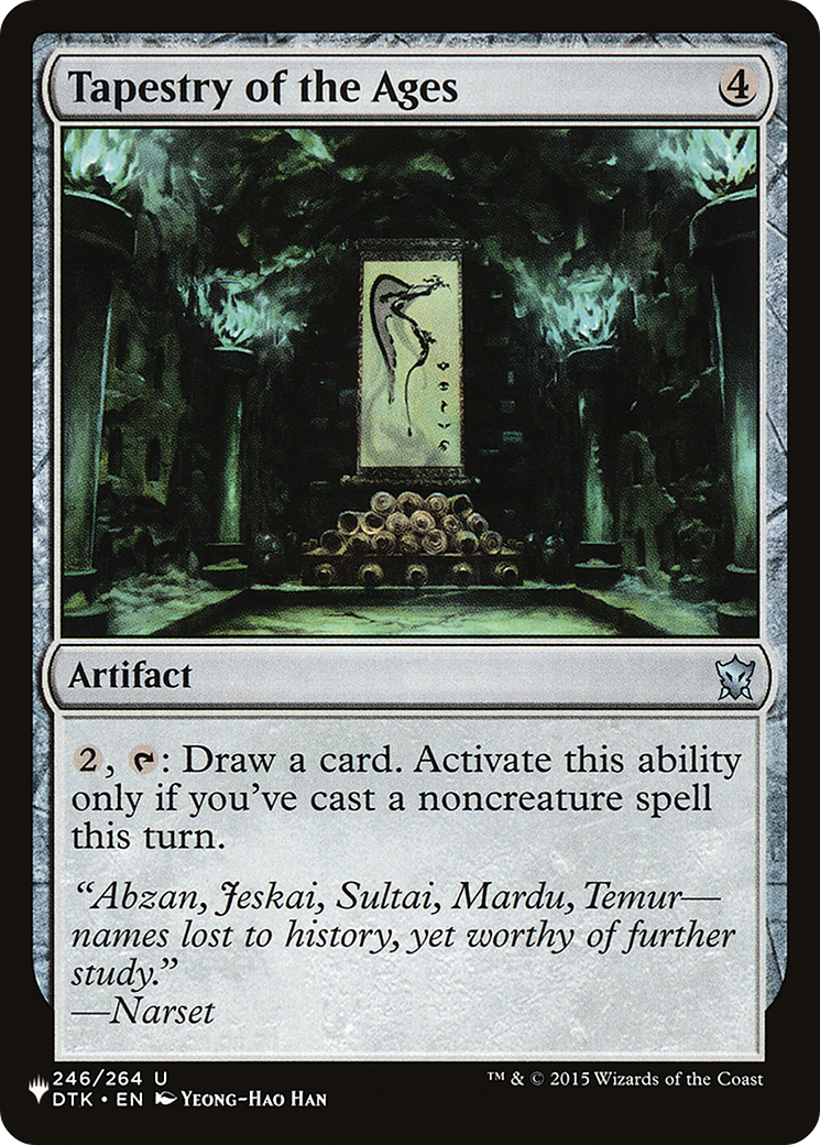 Tapestry of the Ages (LIST-DTK-246) [Mystery Booster] The List MTG Single Wizards of the Coast