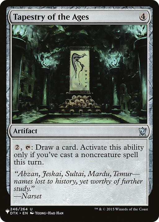 Tapestry of the Ages (LIST-DTK-246) [Mystery Booster] The List MTG Single Wizards of the Coast