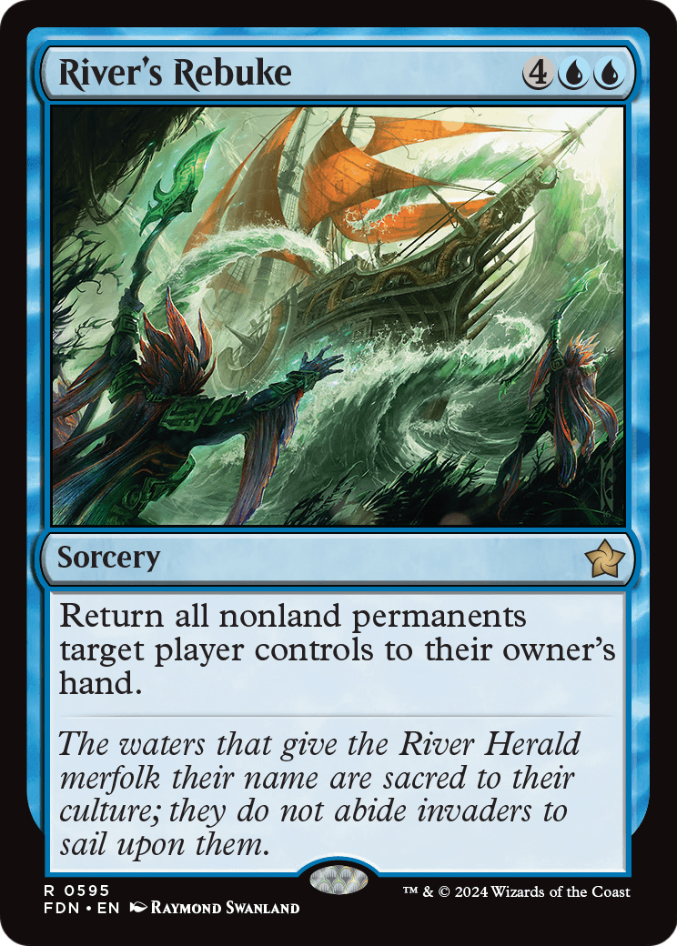 River's Rebuke (FDN-595) [Foundations] MTG Single Wizards of the Coast