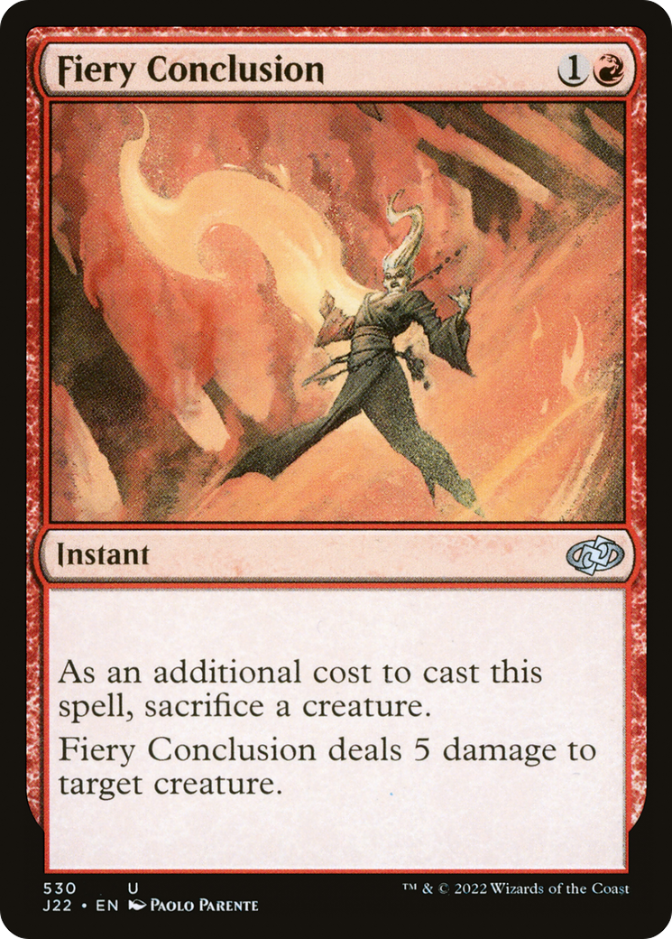 Fiery Conclusion (J22-530) [Jumpstart 2022] MTG Single Wizards of the Coast