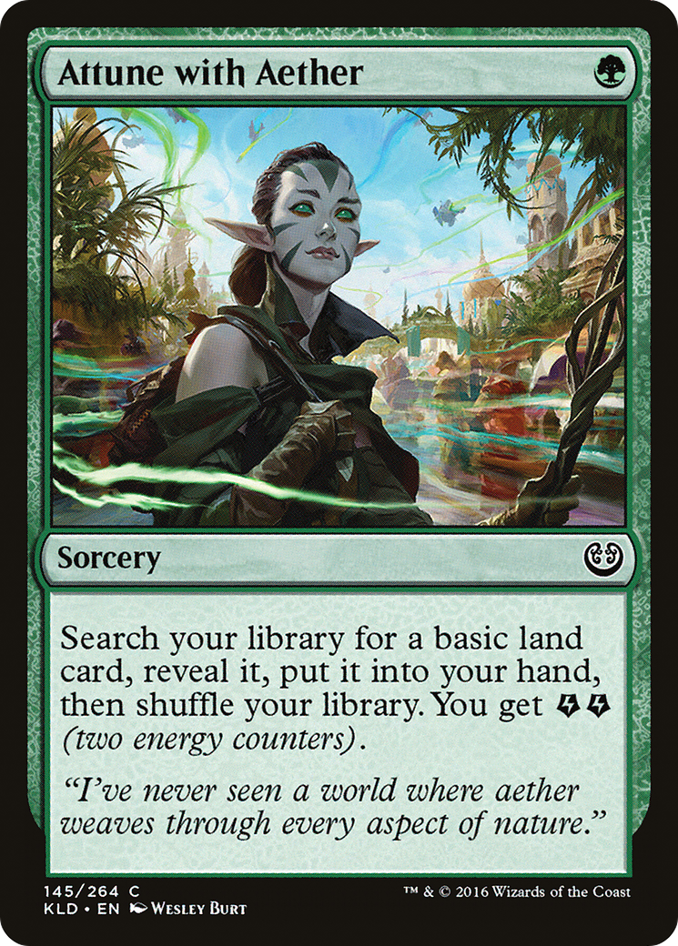 Attune with Aether (KLD-145) [Kaladesh] Foil MTG Single Wizards of the Coast