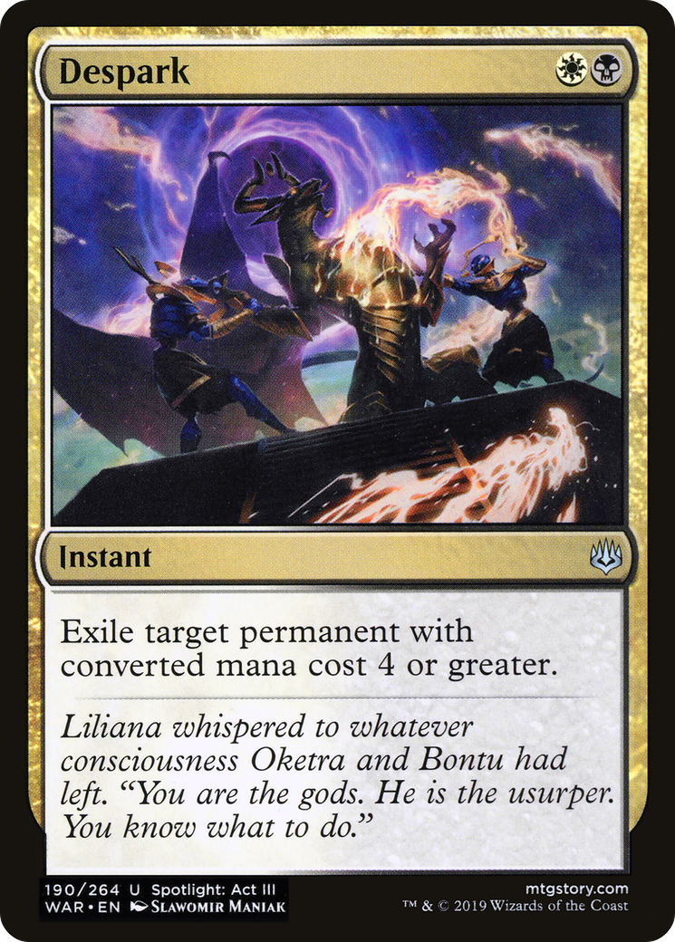 Despark (WAR-190) [War of the Spark] MTG Single Wizards of the Coast