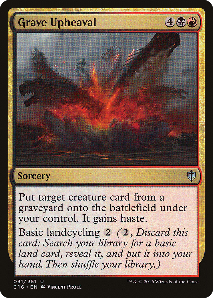 Grave Upheaval (C16-031) [Commander 2016] MTG Single Wizards of the Coast