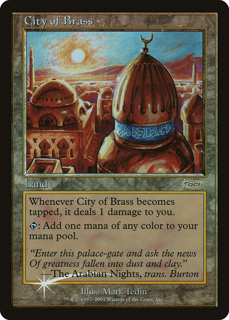 City of Brass (JSS-) [Misc] Junior Super Series Foil MTG Single Wizards of the Coast