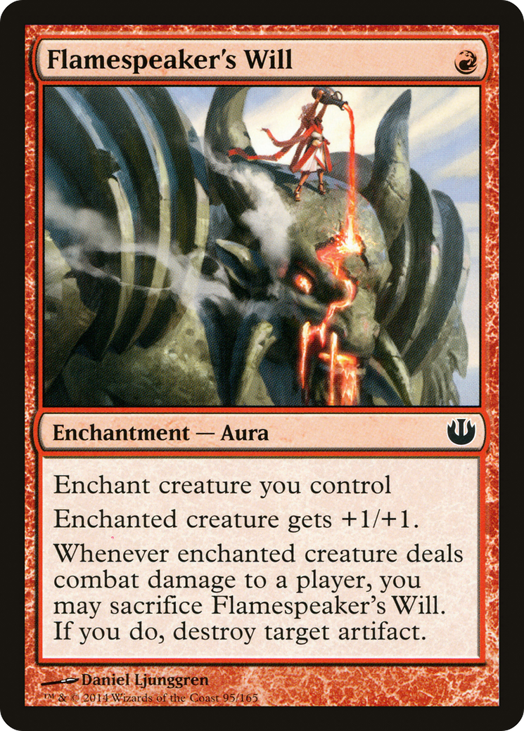 Flamespeaker's Will (JOU-095) [Journey into Nyx] MTG Single Wizards of the Coast
