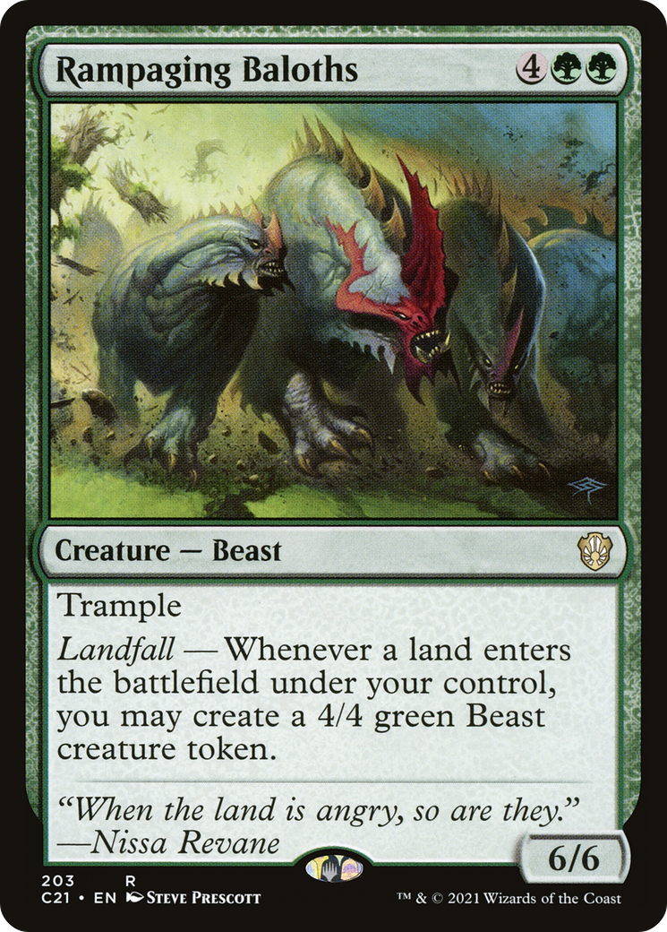 Rampaging Baloths (C21-203) [Commander 2021] MTG Single Wizards of the Coast