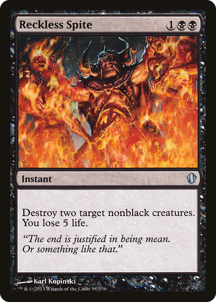 Reckless Spite (C13-091) [Commander 2013] MTG Single Wizards of the Coast