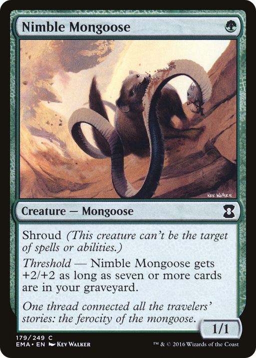 Nimble Mongoose (EMA-179) [Eternal Masters] MTG Single Wizards of the Coast