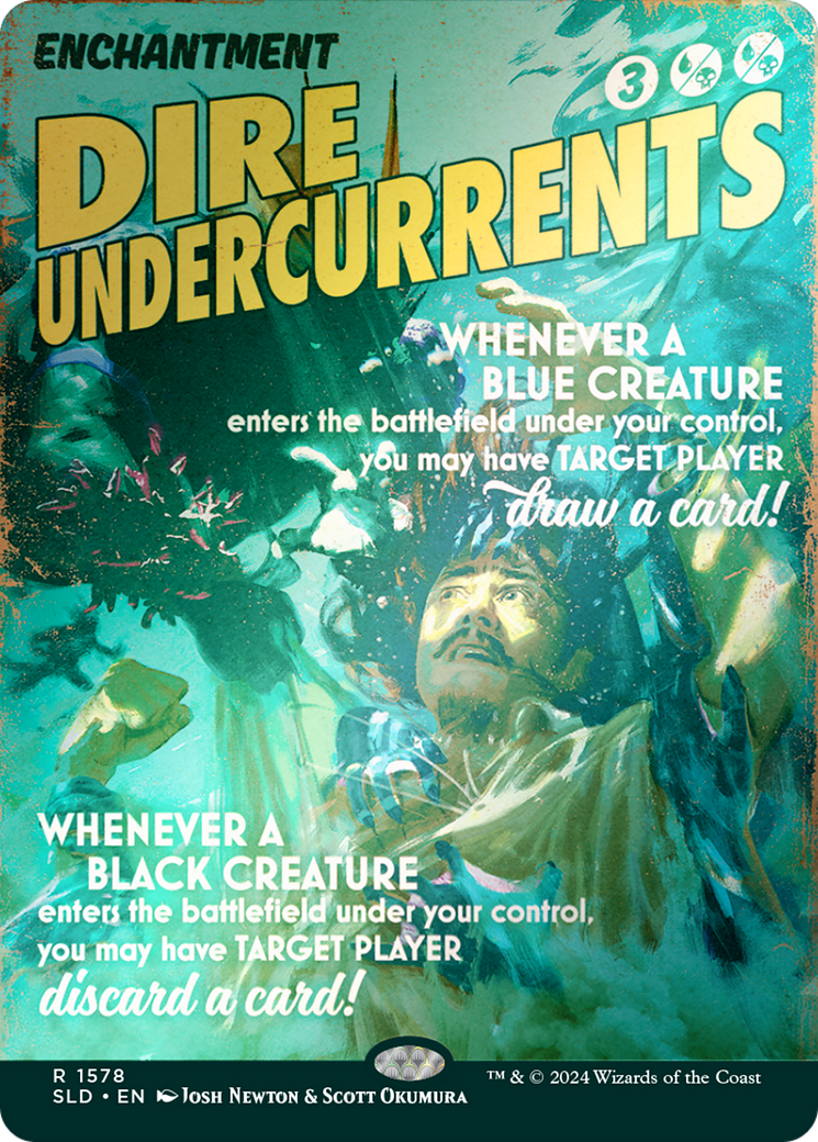Dire Undercurrents (Rainbow Foil) (SLD-1578) [Secret Lair] Drop (Borderless) Foil MTG Single Wizards of the Coast