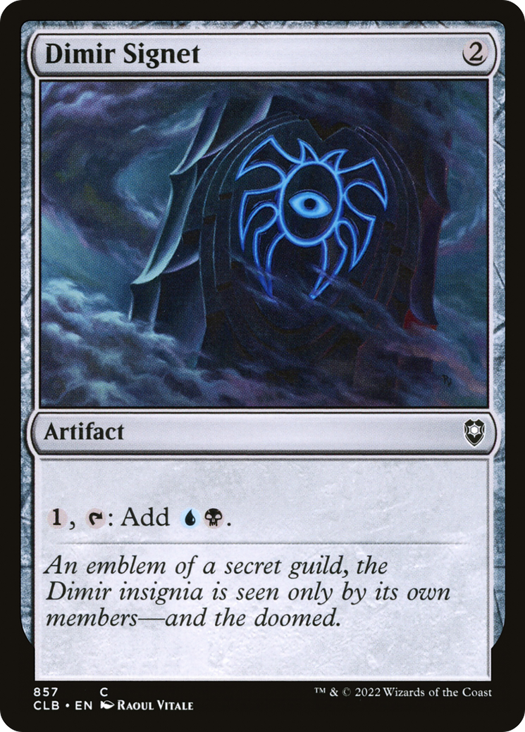 Dimir Signet (CLB-857) [Commander Legends: Battle for Baldur's Gate] MTG Single Wizards of the Coast