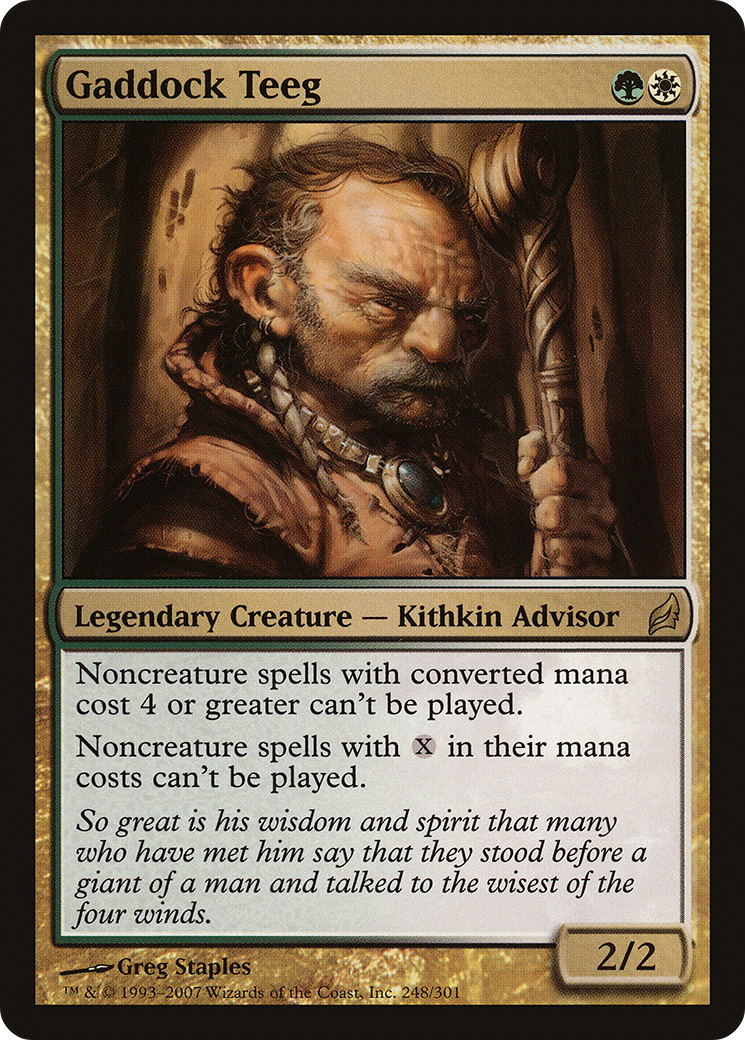 Gaddock Teeg [Lorwyn] MTG Single Magic: The Gathering