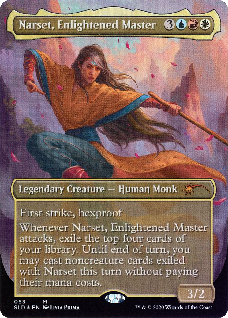 Narset, Enlightened Master (SLD-053) [Secret Lair] Drop (Borderless) Foil MTG Single Wizards of the Coast