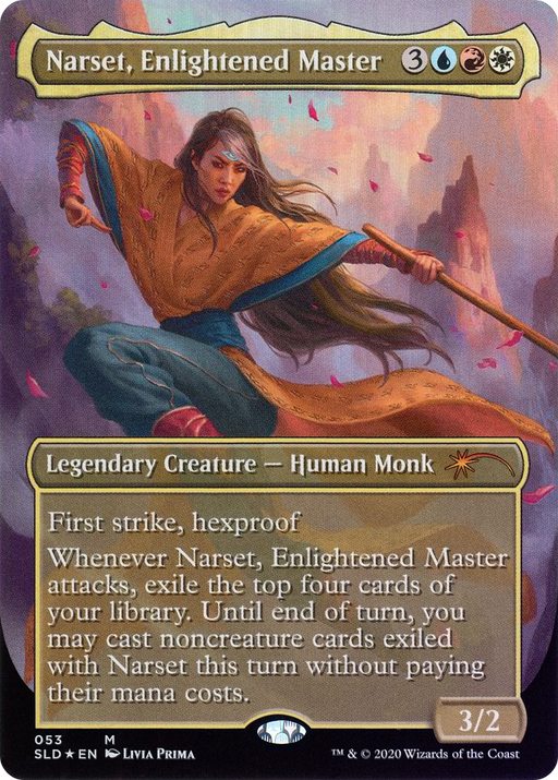 Narset, Enlightened Master (SLD-053) [Secret Lair] Drop (Borderless) Foil MTG Single Wizards of the Coast