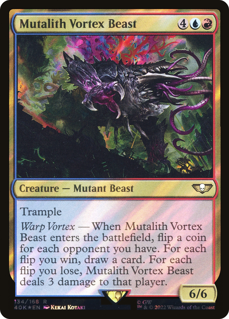 Mutalith Vortex Beast (40K-134★) [Warhammer 40,000 Commander] Foil MTG Single Wizards of the Coast