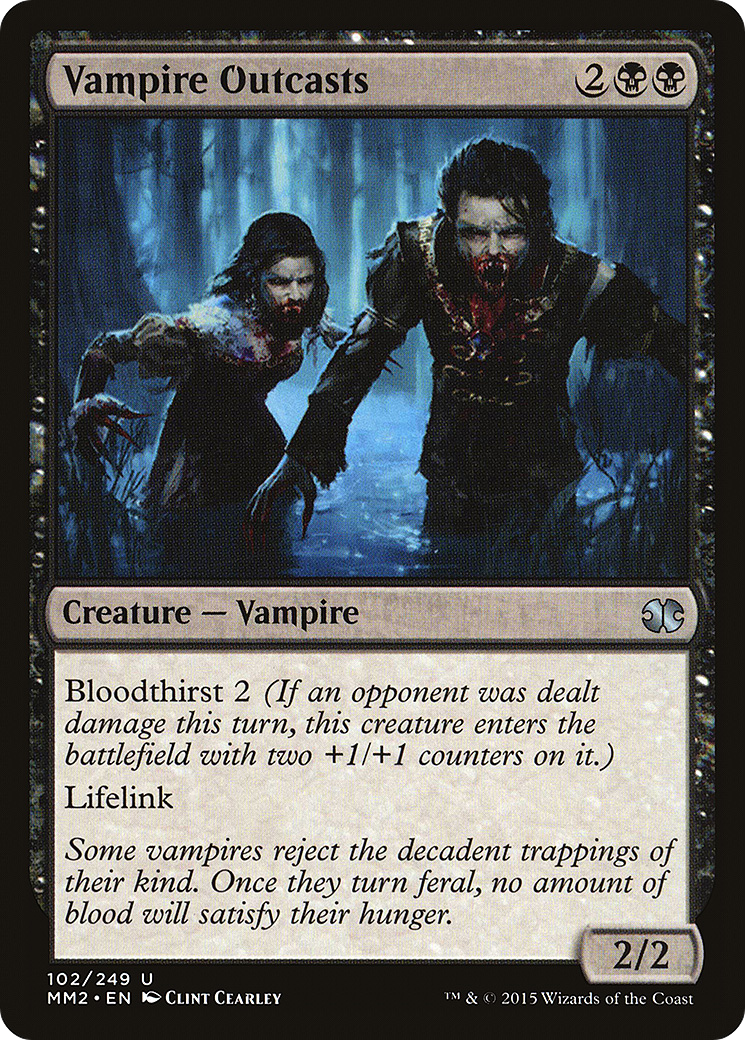 Vampire Outcasts (MM2-102) [Modern Masters 2015] Foil MTG Single Modern Masters 2015