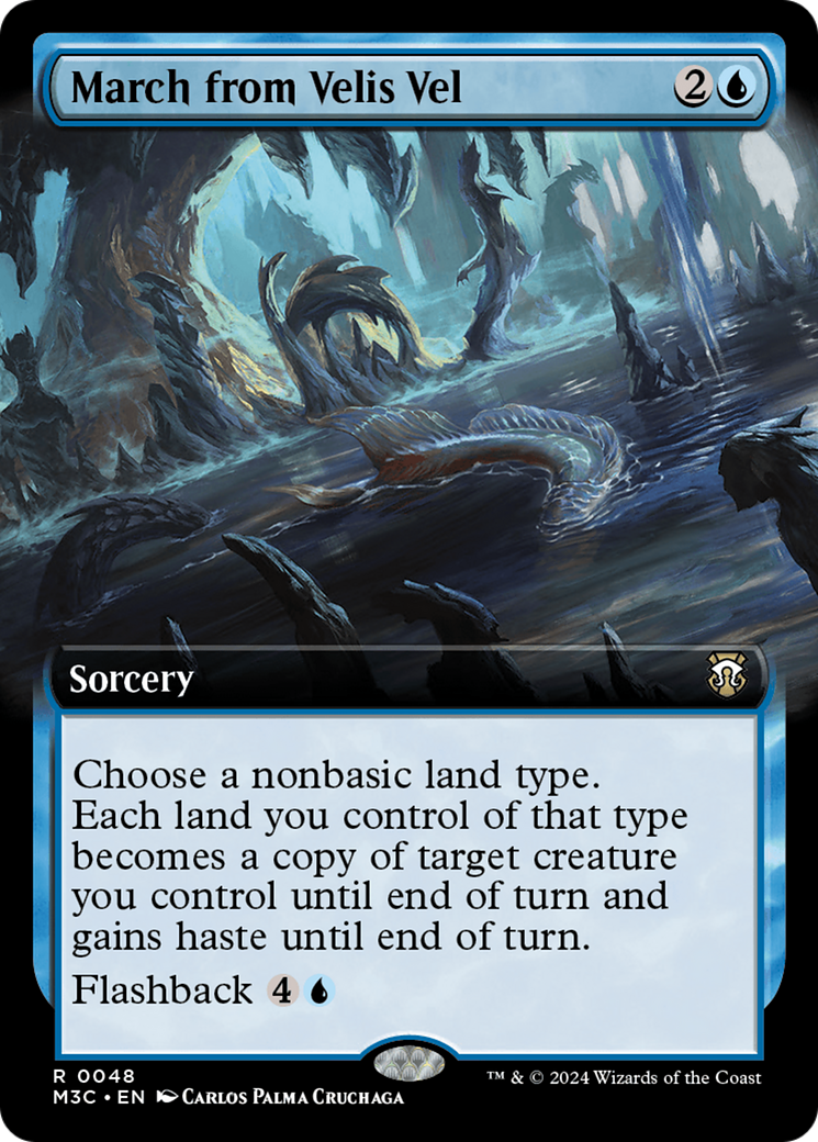 March from Velis Vel (M3C-048) [Modern Horizons 3 Commander] (Extended Art) MTG Single Modern Horizons 3 Commander