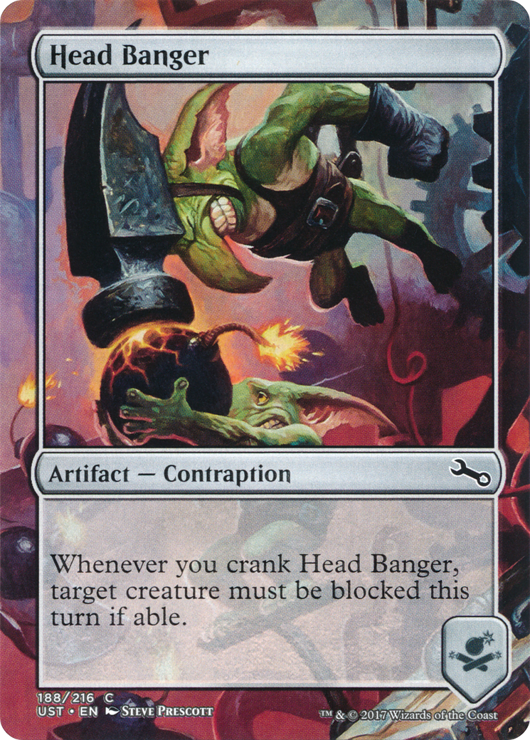 Head Banger (UST-188) [Unstable] (Borderless) Foil MTG Single Wizards of the Coast