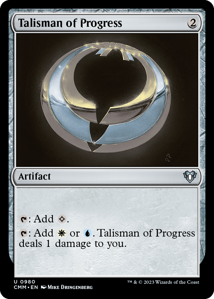 Talisman of Progress (CMM-980) [Commander Masters] MTG Single Wizards of the Coast